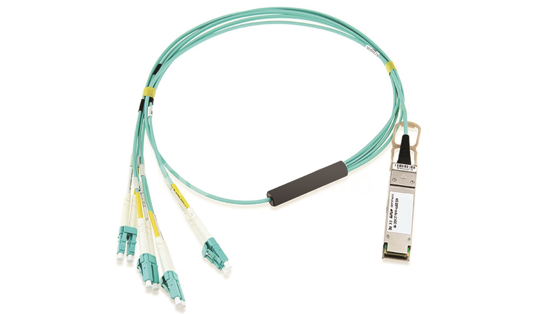 Active Optical Cables - 40G QSFP+to 8LC Breakout Active Optical Cable, 10M