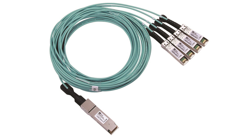 Active Optical Cables - 40G QSFP+to 4 10G SFP+ Active Optical Cable, 10M